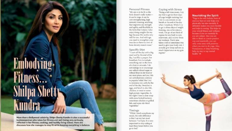Interview of Bollywood actress and fitness enthusiast Shilpa Shetty