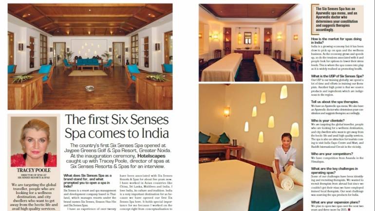 First Six Senses Spa Comes to India for Hotel Scapes Magazine