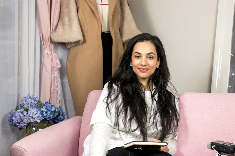 Coverage of Paris based fashion designer Sakina Shbib in Day of Dubai